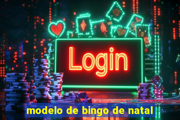 modelo de bingo de natal